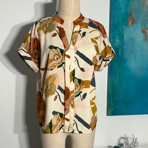 Elegant Floral Women's Blouse